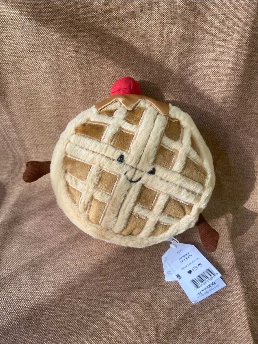 Jellycat Amuseables Rene Waffle NWT